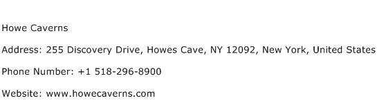 Howe Caverns Address Contact Number