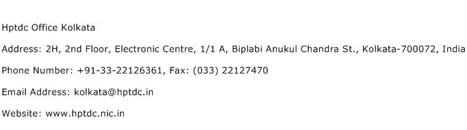 Hptdc Office Kolkata Address Contact Number