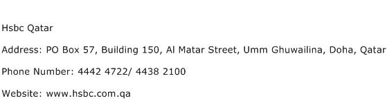 Hsbc Qatar Address Contact Number