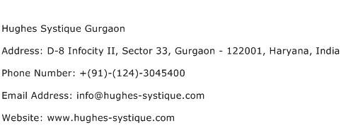 Hughes Systique Gurgaon Address Contact Number