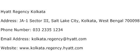 Hyatt Regency Kolkata Address Contact Number