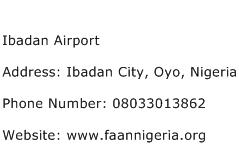 Ibadan Airport Address Contact Number