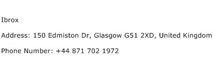 Ibrox Address Contact Number