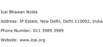 Icai Bhawan Noida Address Contact Number