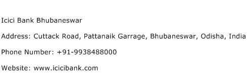 Icici Bank Bhubaneswar Address Contact Number
