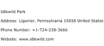Idlewild Park Address Contact Number