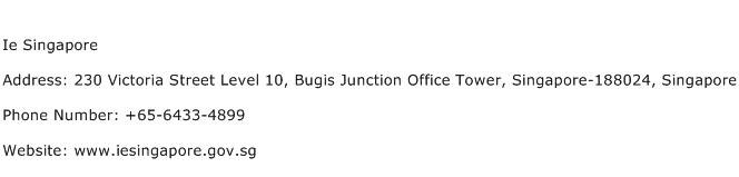 Ie Singapore Address Contact Number