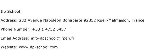 Ifp School Address Contact Number