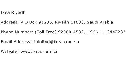 Ikea Riyadh Address Contact Number