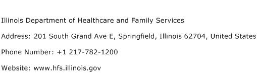 Illinois Department of Healthcare and Family Services Address Contact Number