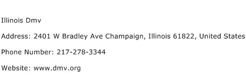 Illinois Dmv Address, Contact Number of Illinois Dmv