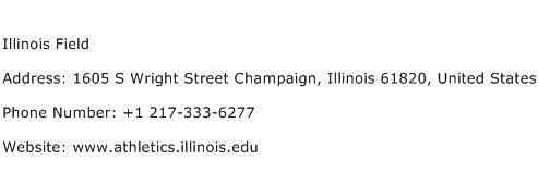 Illinois Field Address Contact Number