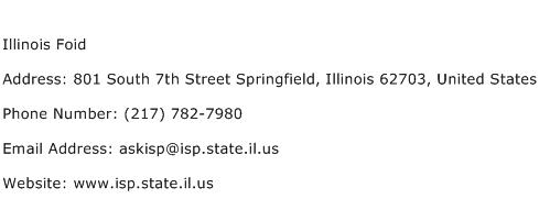 Illinois Foid Address Contact Number