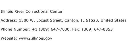Illinois River Correctional Center Address Contact Number