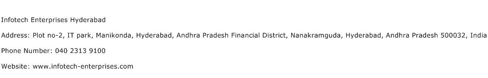 Infotech Enterprises Hyderabad Address Contact Number