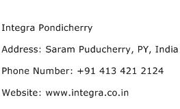 Integra Pondicherry Address Contact Number