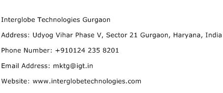 Interglobe Technologies Gurgaon Address Contact Number