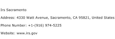 Irs Sacramento Address Contact Number