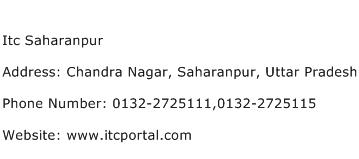 Itc Saharanpur Address Contact Number