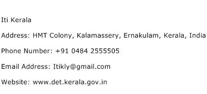 Iti Kerala Address Contact Number