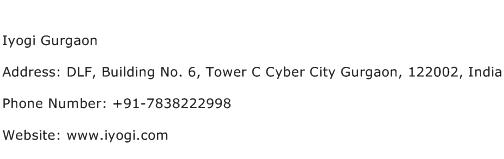 Iyogi Gurgaon Address Contact Number