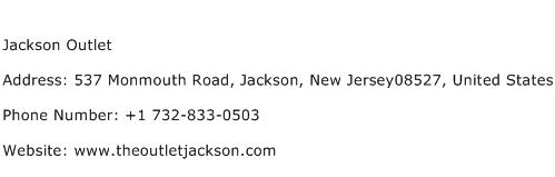 Jackson Outlet Address Contact Number