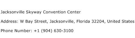 Jacksonville Skyway Convention Center Address Contact Number