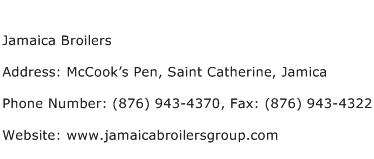 Jamaica Broilers Address Contact Number