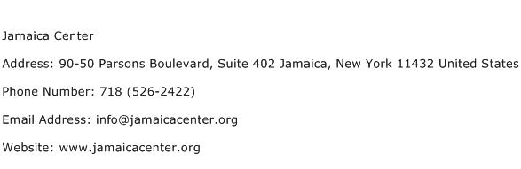 Jamaica Center Address Contact Number