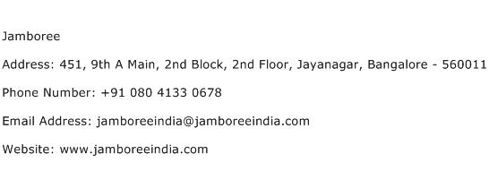 Jamboree Address Contact Number