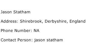 Jason Statham Address Contact Number