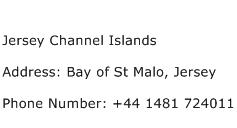 Jersey Channel Islands Address Contact Number