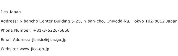 Jica Japan Address Contact Number