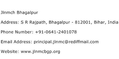 Jlnmch Bhagalpur Address Contact Number