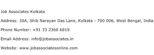 Job Associates Kolkata Address Contact Number