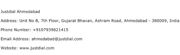 Justdial Ahmedabad Address Contact Number