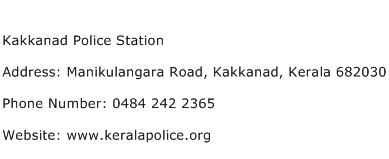 Kakkanad Police Station Address Contact Number