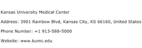 Kansas University Medical Center Address Contact Number