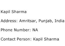Kapil Sharma Address Contact Number