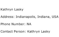 Kathryn Lasky Address Contact Number