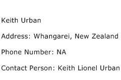 Keith Urban Address Contact Number