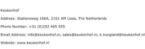 Keukenhof Address Contact Number