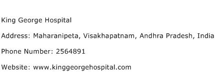 King George Hospital Address Contact Number