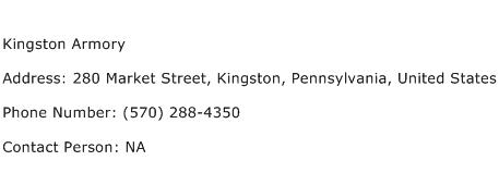 Kingston Armory Address Contact Number