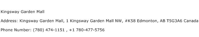 Kingsway Garden Mall Address Contact Number