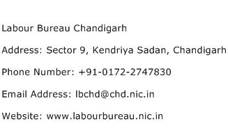 Labour Bureau Chandigarh Address Contact Number