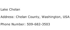 Lake Chelan Address Contact Number