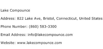 Lake Compounce Address Contact Number