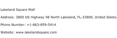 Lakeland Square Mall Address Contact Number