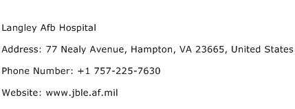 Langley Afb Hospital Address Contact Number